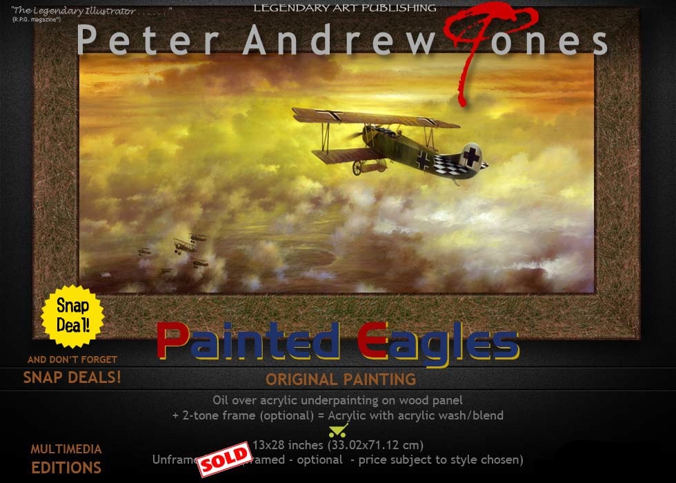 Richtofen Peter Andrew Jones art painting Fokker DR7
